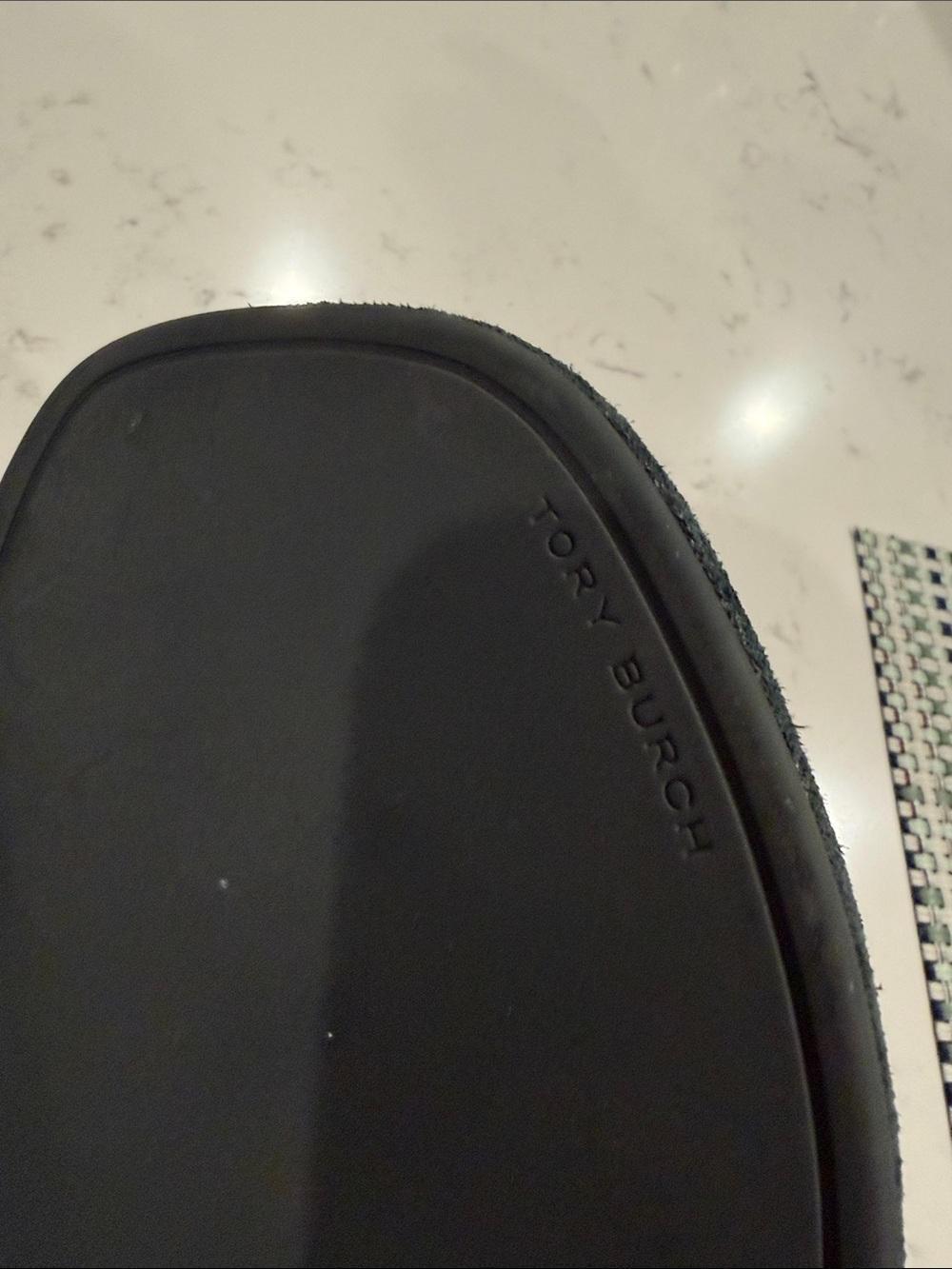 Tory Burch Forest Green Suede Slide Mules NWOT. - Picture 4 of 5